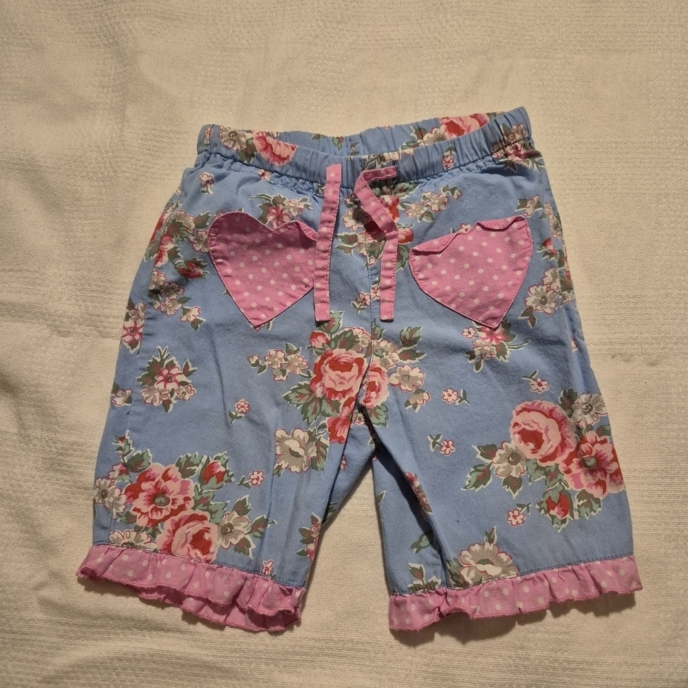 Baby Boden girls 18-24 months cropped pants, adorable polka dot pockets & trim